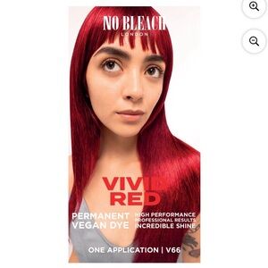 Vivid Red Permanent Vegan Hair Dye